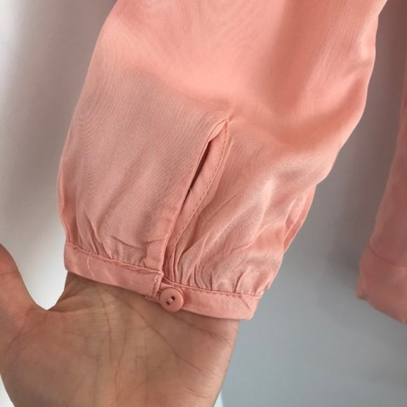 3/$25 Pull&Bear Button Front 3/4 Sleeve Blouse S - Picture 3 of 8